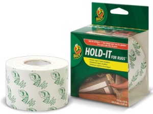 Duck Brand Hold-It for Rugs non-skid tape going gentle into that good night