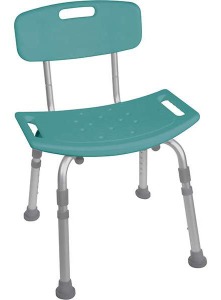 shower chair with back and no arms