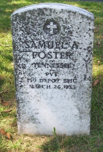 Samuel Anderson Foster (1898 - 1936) Oakland Presbyterian Cemetery, Telford, Tennessee